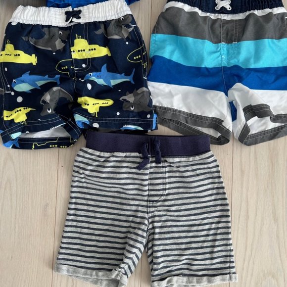 Set of 5 Boy's Toddler Shorts & Swim trunks Various 12-24 Months - Picture 4 of 4